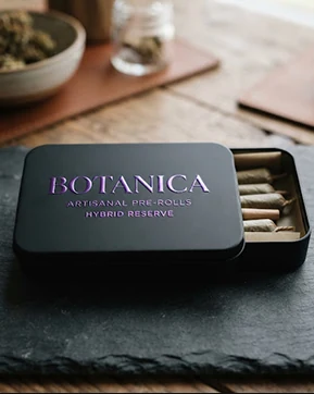 Botanica Reserve tin of five hybrid pre-rolls